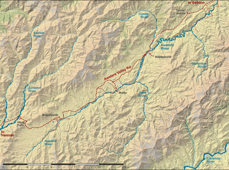 Upper Awatere River Map | NZ Fishing