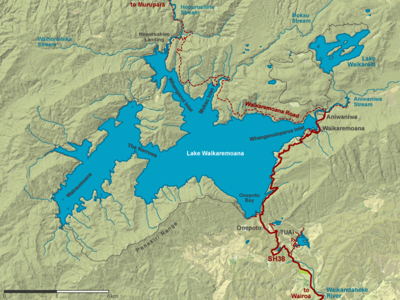 Lake Waikaremoana Map | NZ Fishing