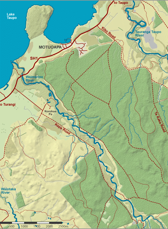 Waimarino River Map | NZ Fishing