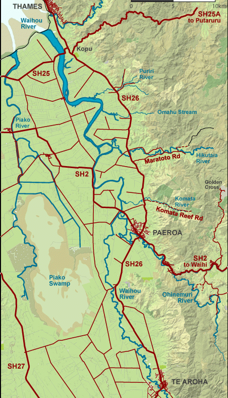 Lower Waihou River Map | NZ Fishing