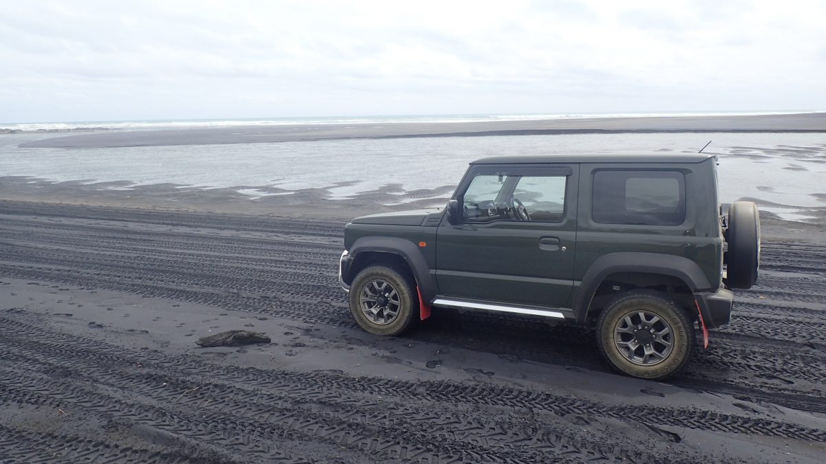 Towns, hills, streams and sand - the Jimny performed well in all places but especially in the backcountry